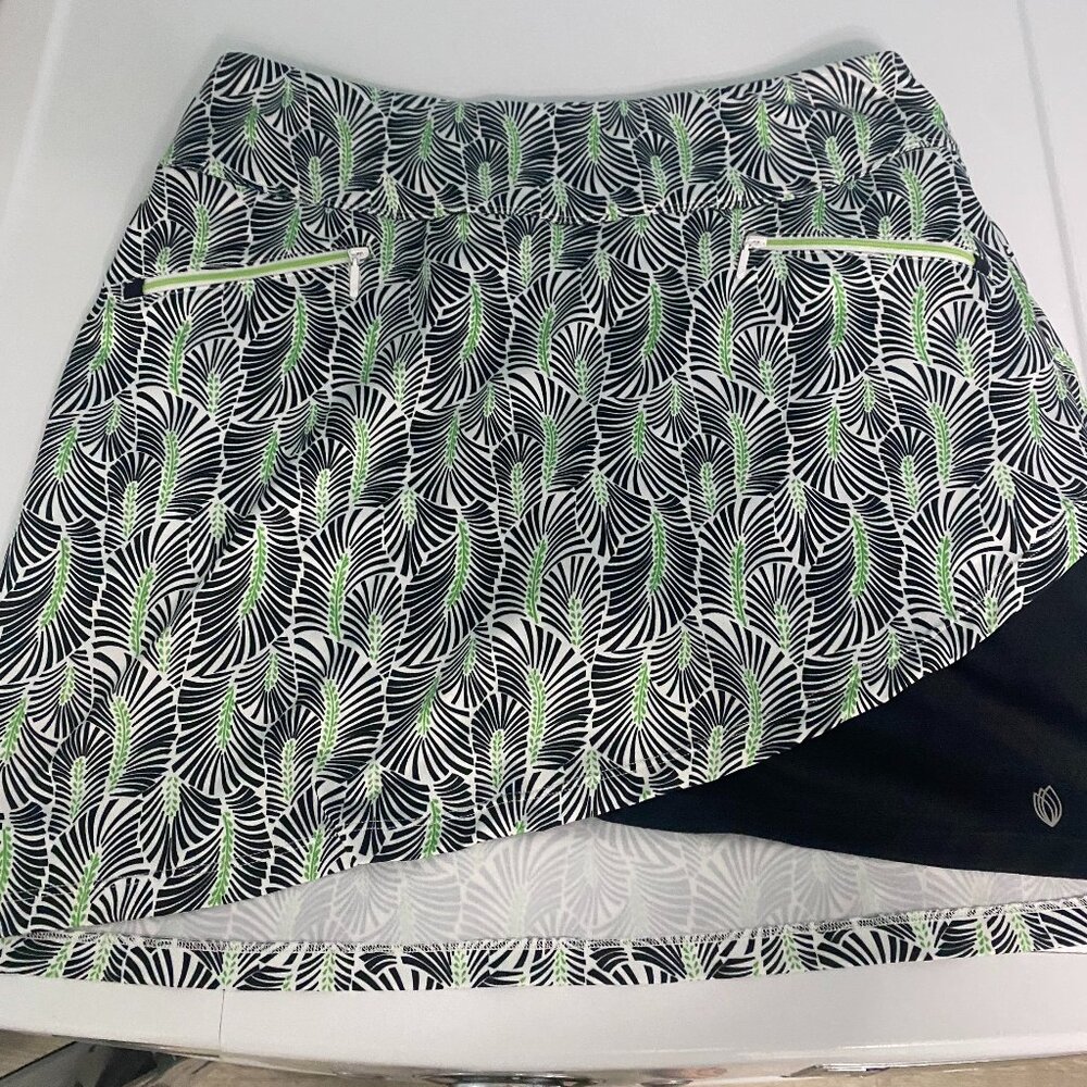 GG blue Golf Skort Size L Black White Green